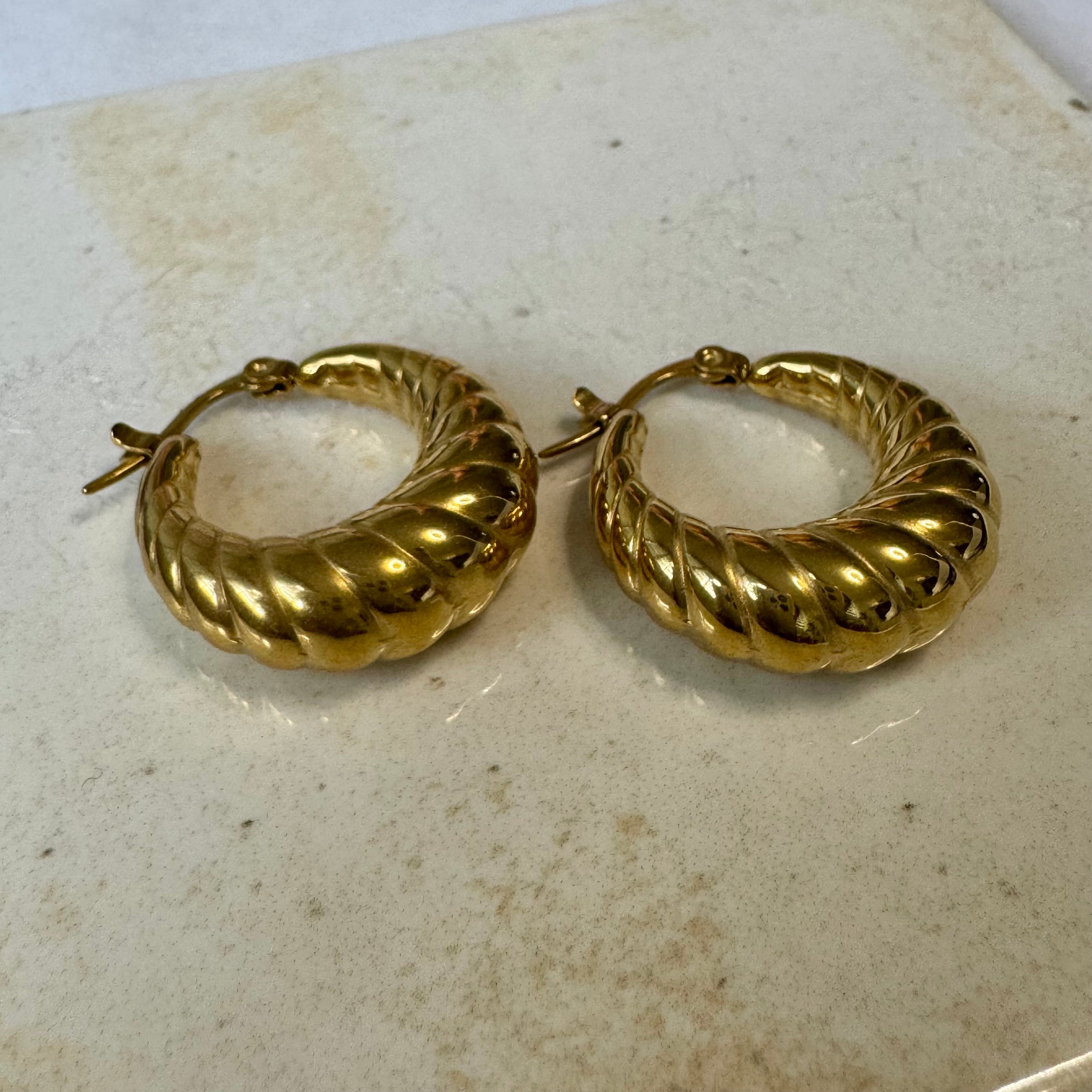 Vera | Twisted Bold Hoops Earrings