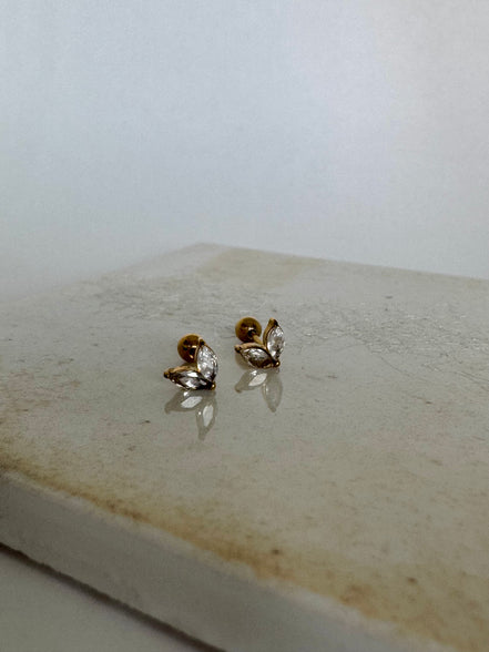 Ivy | Diamond Screw Earrings