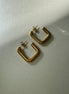 Paula | Textured Square Hoop Earrings