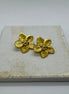 Peach Blossom | Gold Bloom Stud Earrings