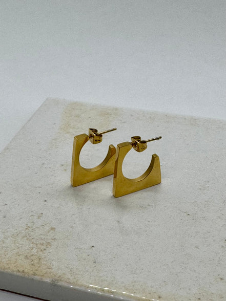 Isabella | Square Hoop Earrings